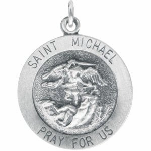 14K Yellow 18 mm St. Michael Medal
