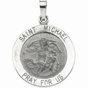14K Yellow 18 mm St. Michael Medal