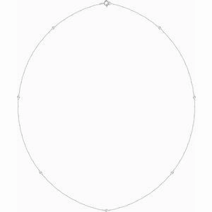 14K Yellow 1/5 CTW Lab-Grown Diamond 3-Station 18" Necklace