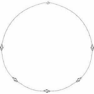 14K Yellow 1/5 CTW Lab-Grown Diamond 3-Station 18" Necklace