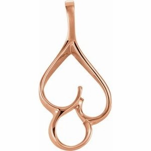 14K Yellow Freeform Pendant