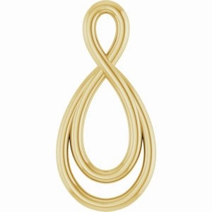 23x10.9 mm Infinity-Inspired Pendant