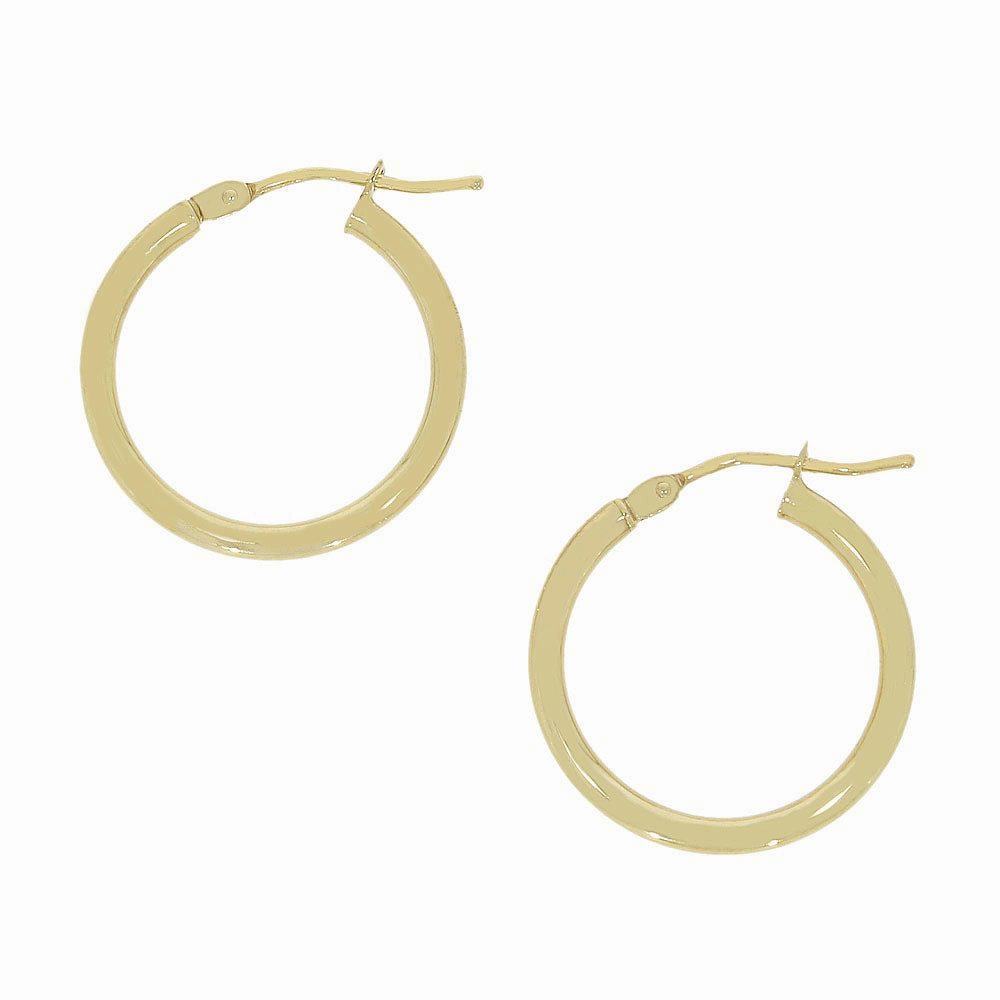 9ct Yellow Gold Hoop Earrings