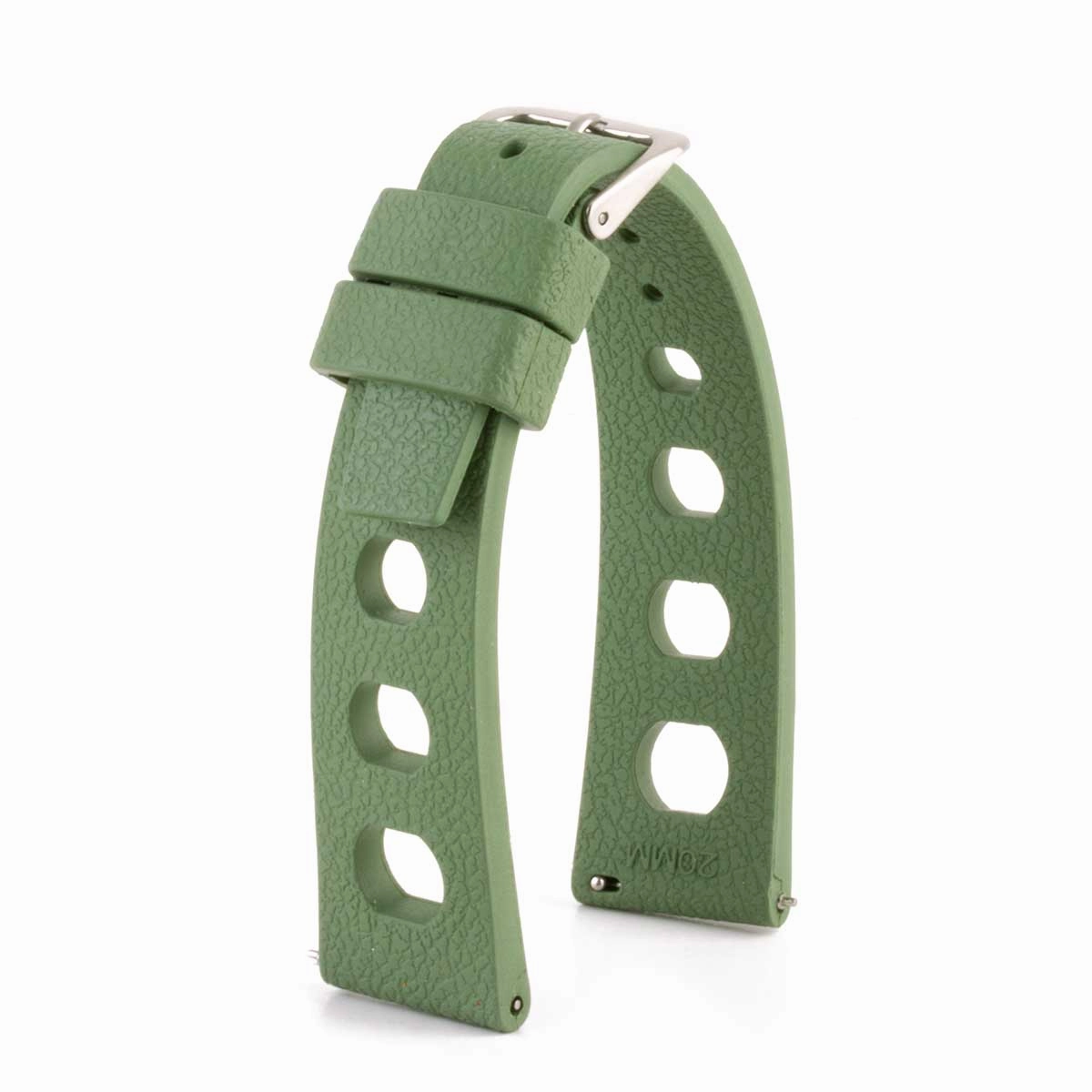 "Rallye" watch band 20mm - Rubber (black, blue, green, red...)