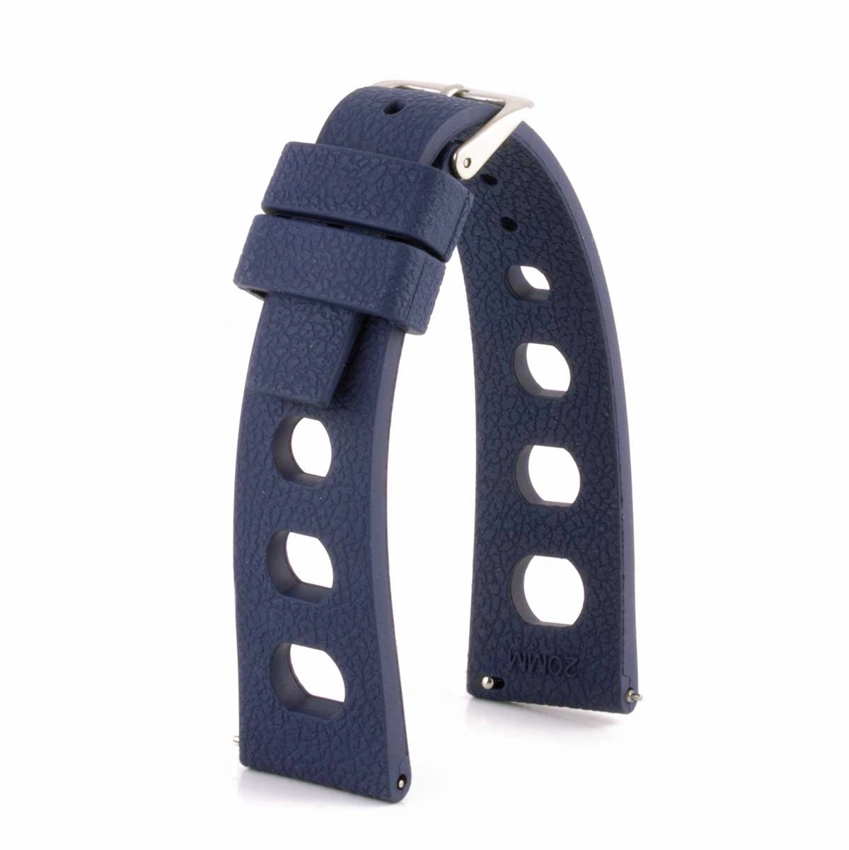 "Rallye" watch band 20mm - Rubber (black, blue, green, red...)