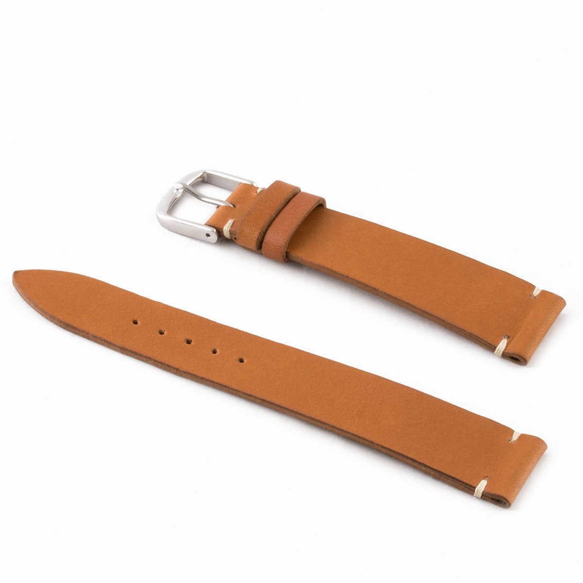 a??"Retro" watch band - Premium quality barenia type calf leather strap (black, brown, kaki, red, green)