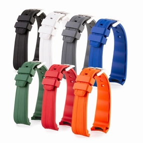 a??Rolex - Integrated watch band for Submariner 41mm - Rubber (black, blue, green, red...)