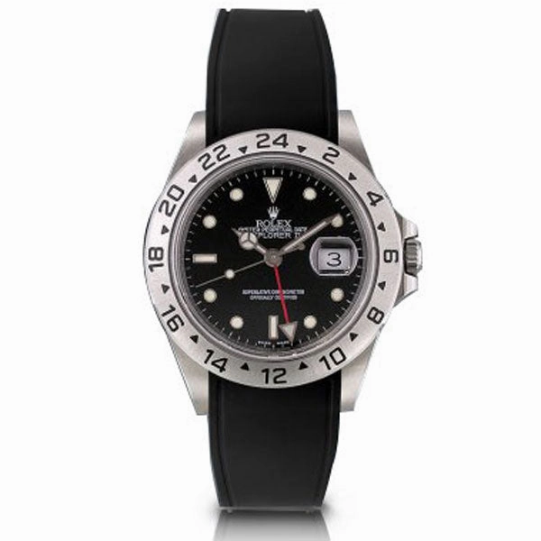 a??Rolex - R Strap watch band - Rubber (black, grey, blue, green, red, white, orange, kaki, white)
