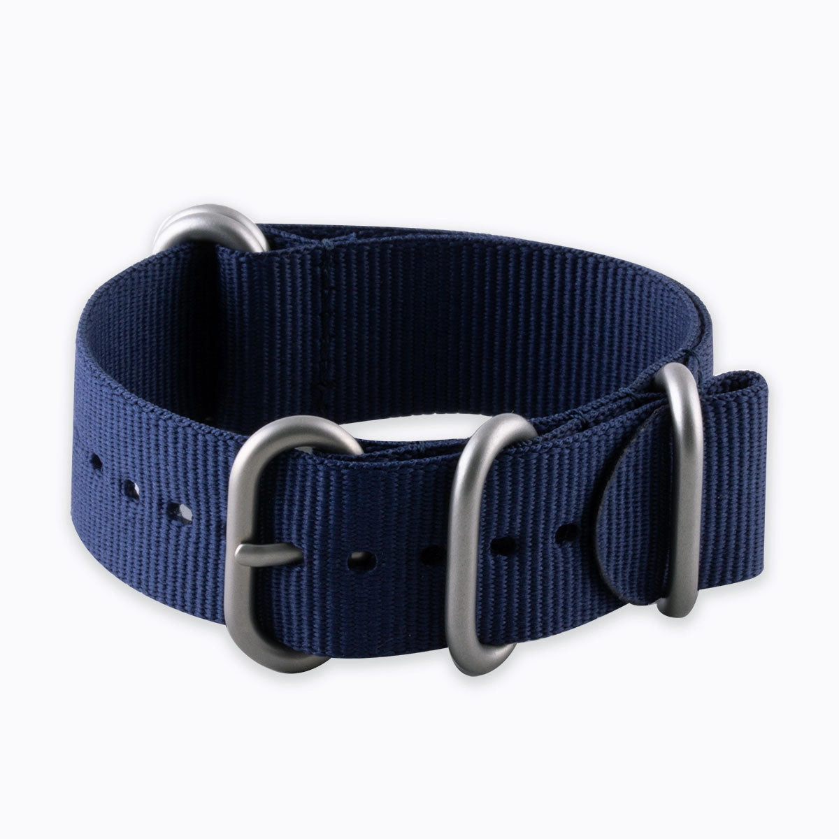 a??Zulu nato watch band 5 rings - Nylon / fabric (blue, black, kaki, beige, grey)