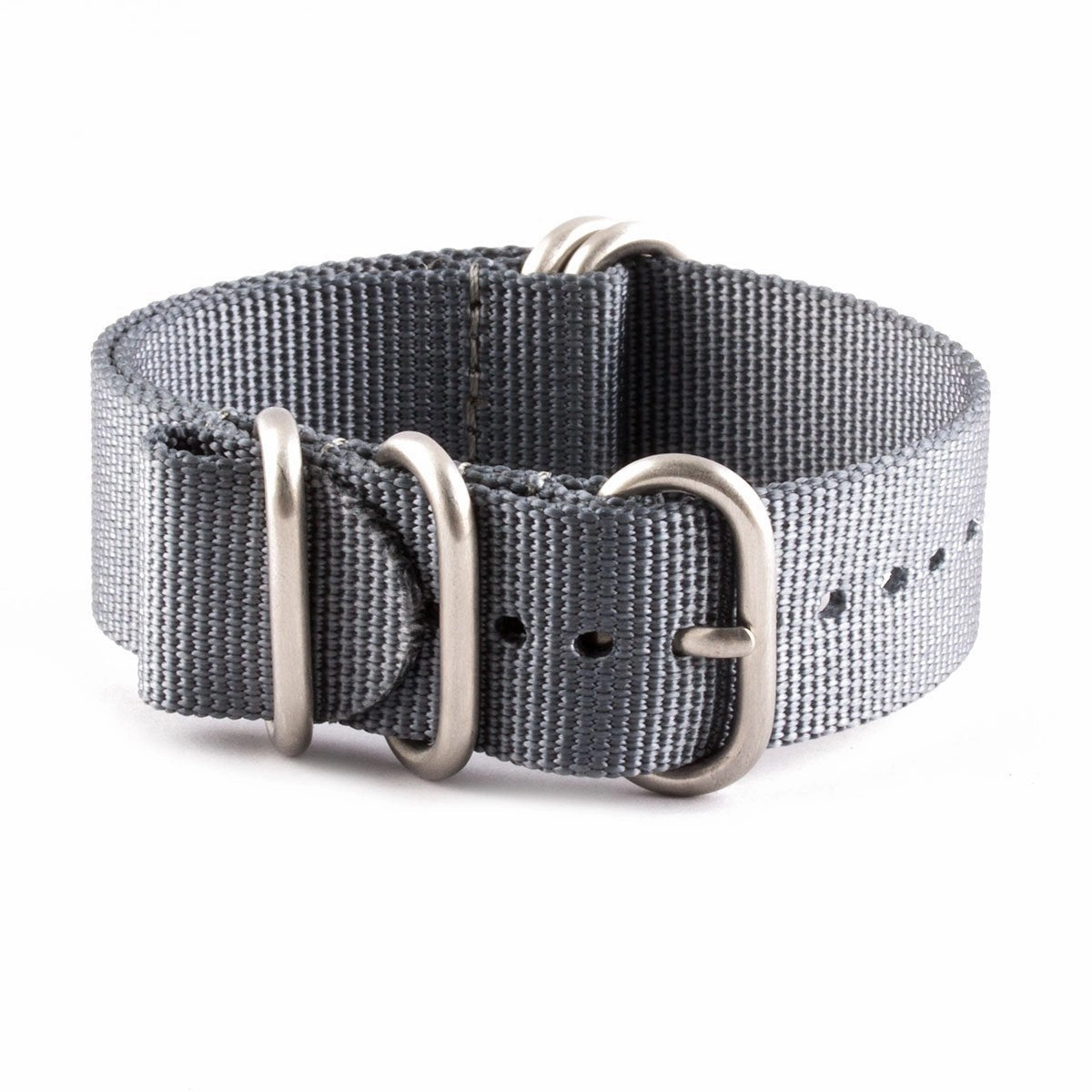 a??Zulu nato watch band 5 rings - Nylon / fabric (blue, black, kaki, beige, grey)