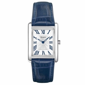 Accurist Rectangle Ladies Watch 71002 - Blue Leather Strap 26mm Case