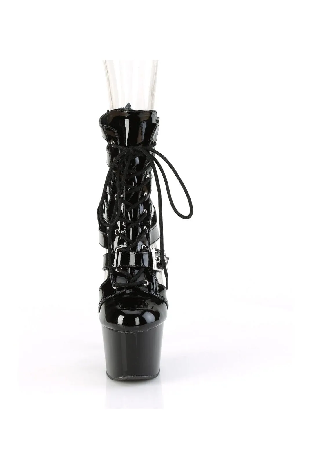 ADORE-1013MST Black Patent Ankle Boot