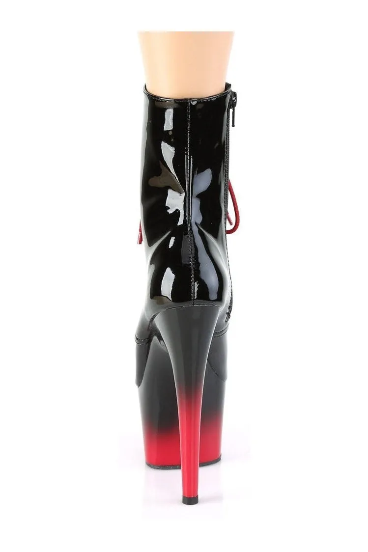 ADORE-1020BR-H Exotic Boot | Black Patent