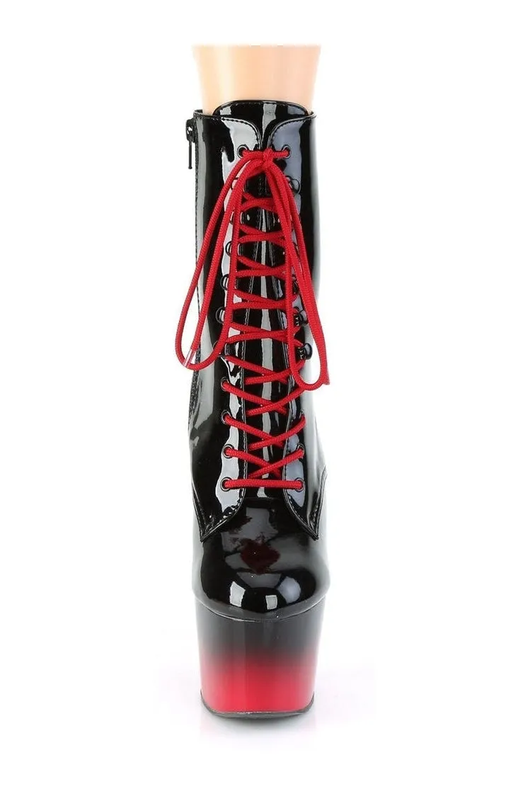 ADORE-1020BR-H Exotic Boot | Black Patent