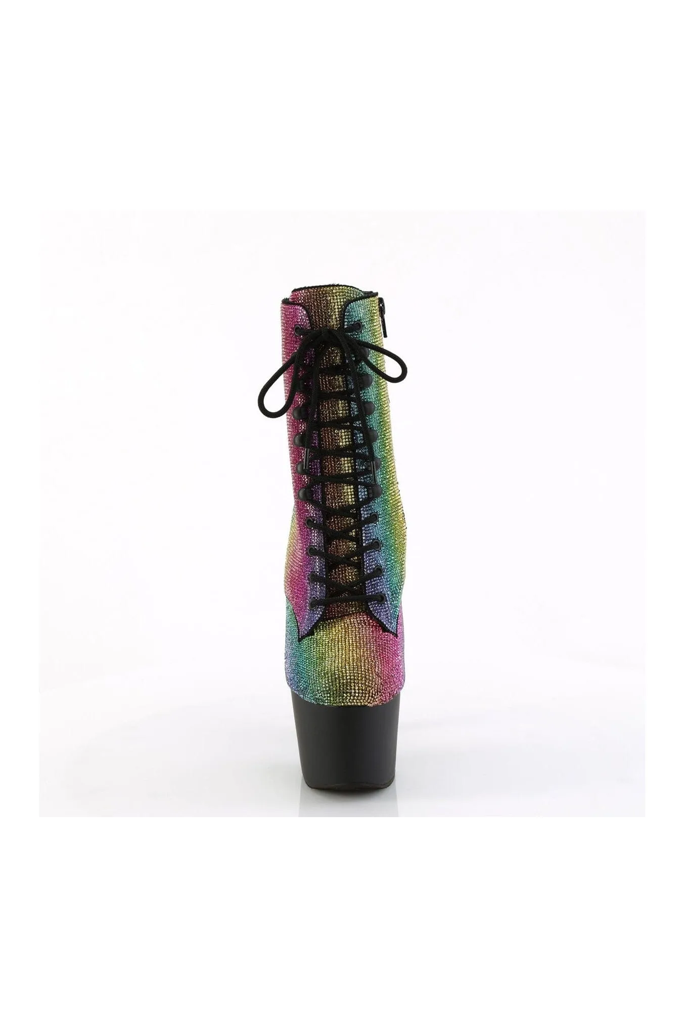 ADORE-1020RS Rainbow Faux Suede Ankle Boot