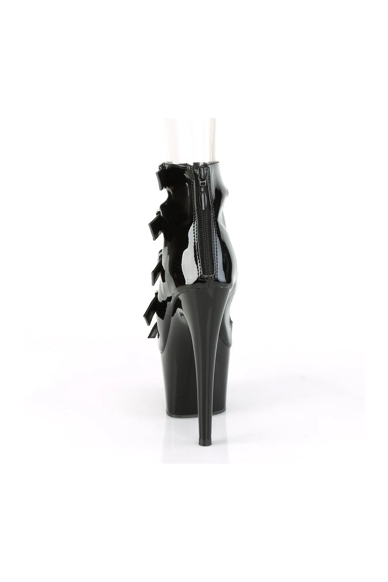 ADORE-700-33 Exotic Ankle Boot | Black Patent