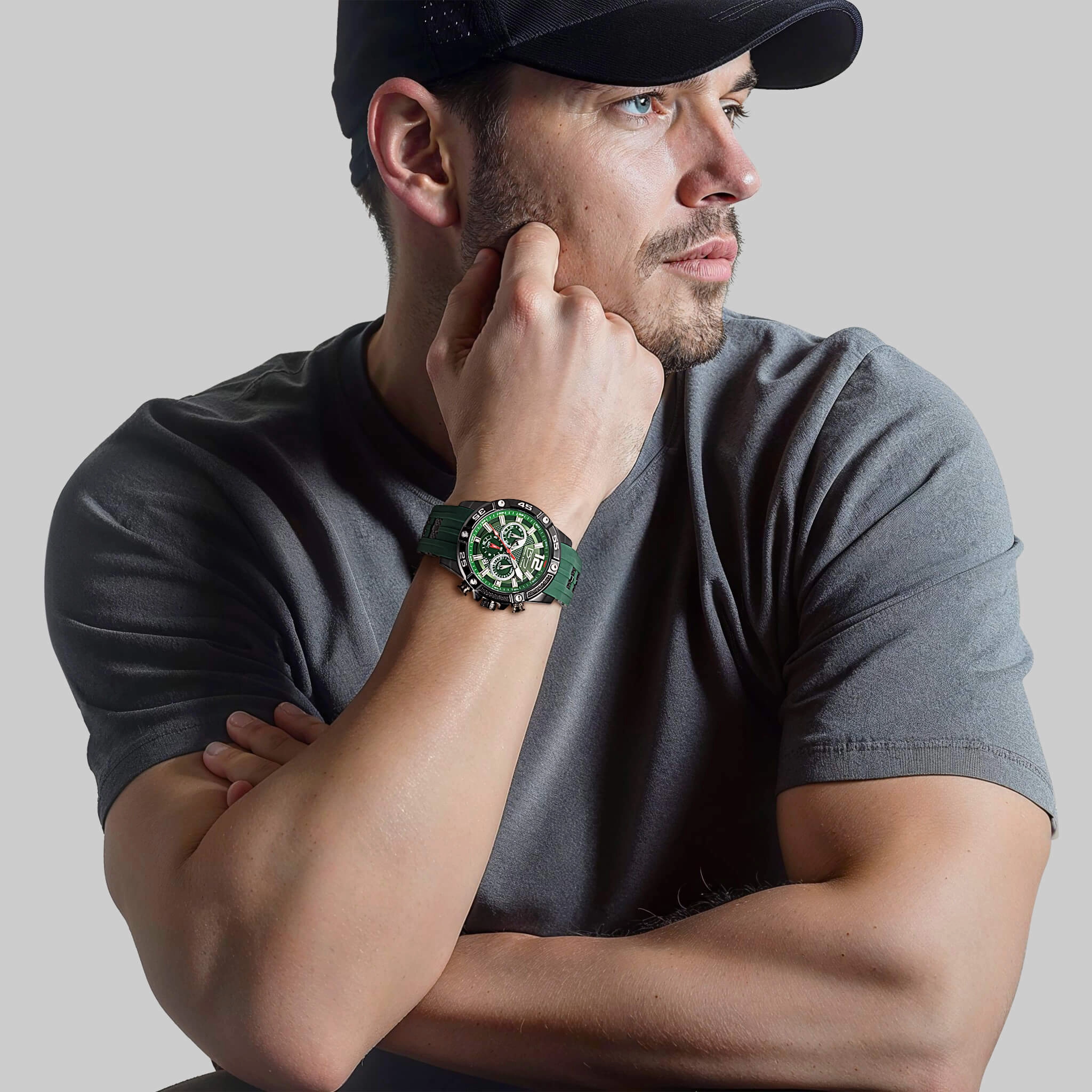 Adventurer Green Men's Watch & Sunglasses