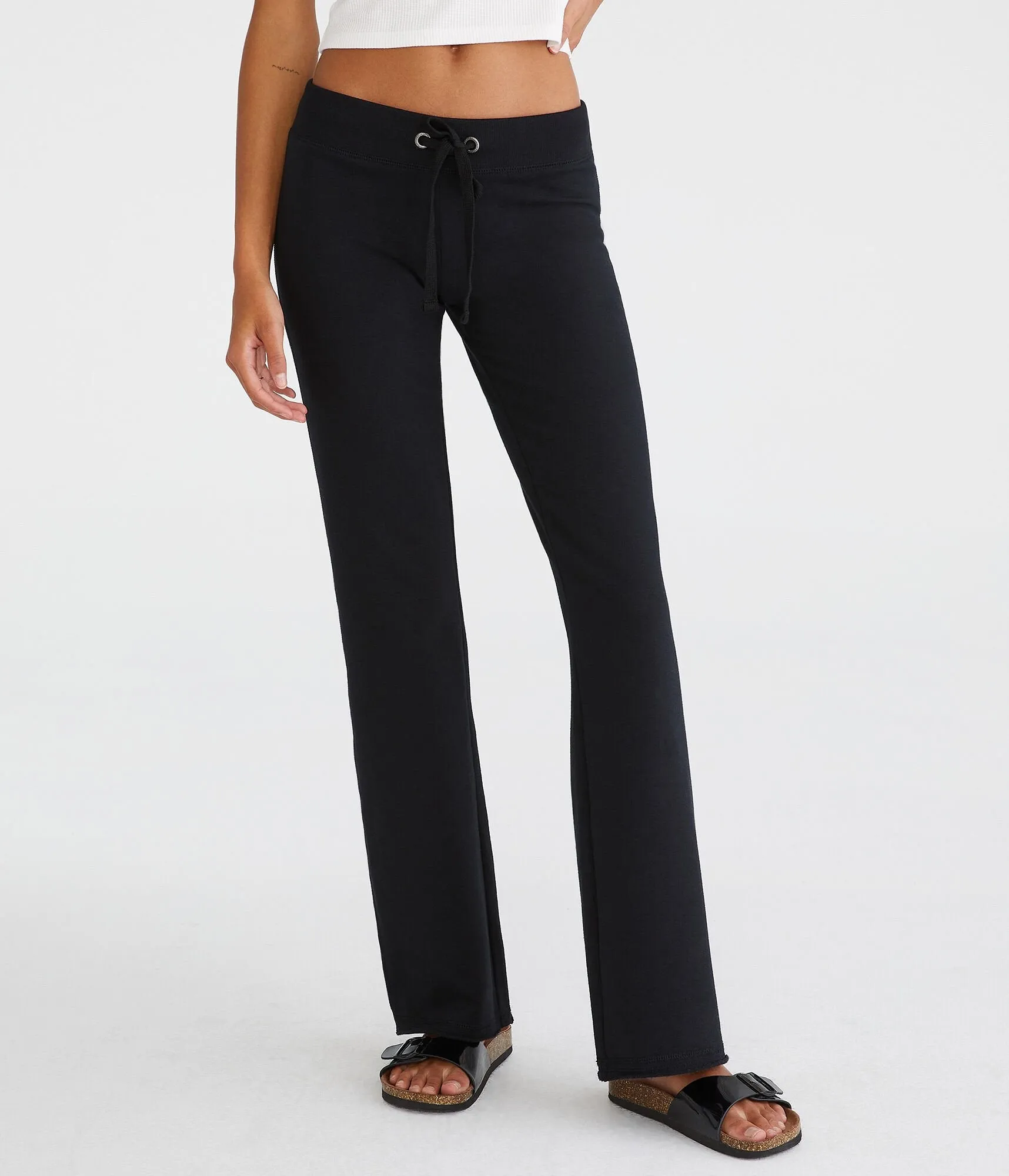 Aeropostale Solid Fit & Flare Sweatpants