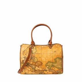 Alviero Martini Prima Classe Beige Leather Handbag