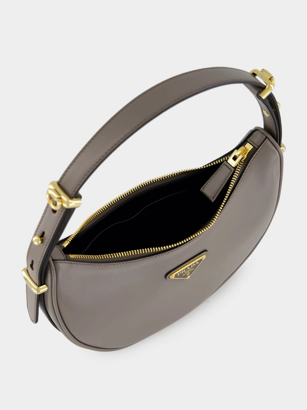 Argilla Grey Arqu?? Small Leather Bag