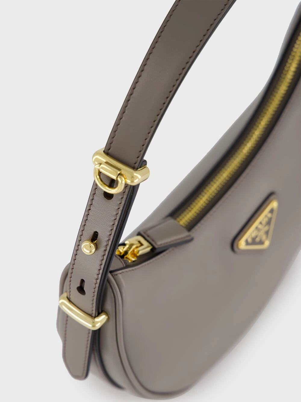 Argilla Grey Arqu?? Small Leather Bag