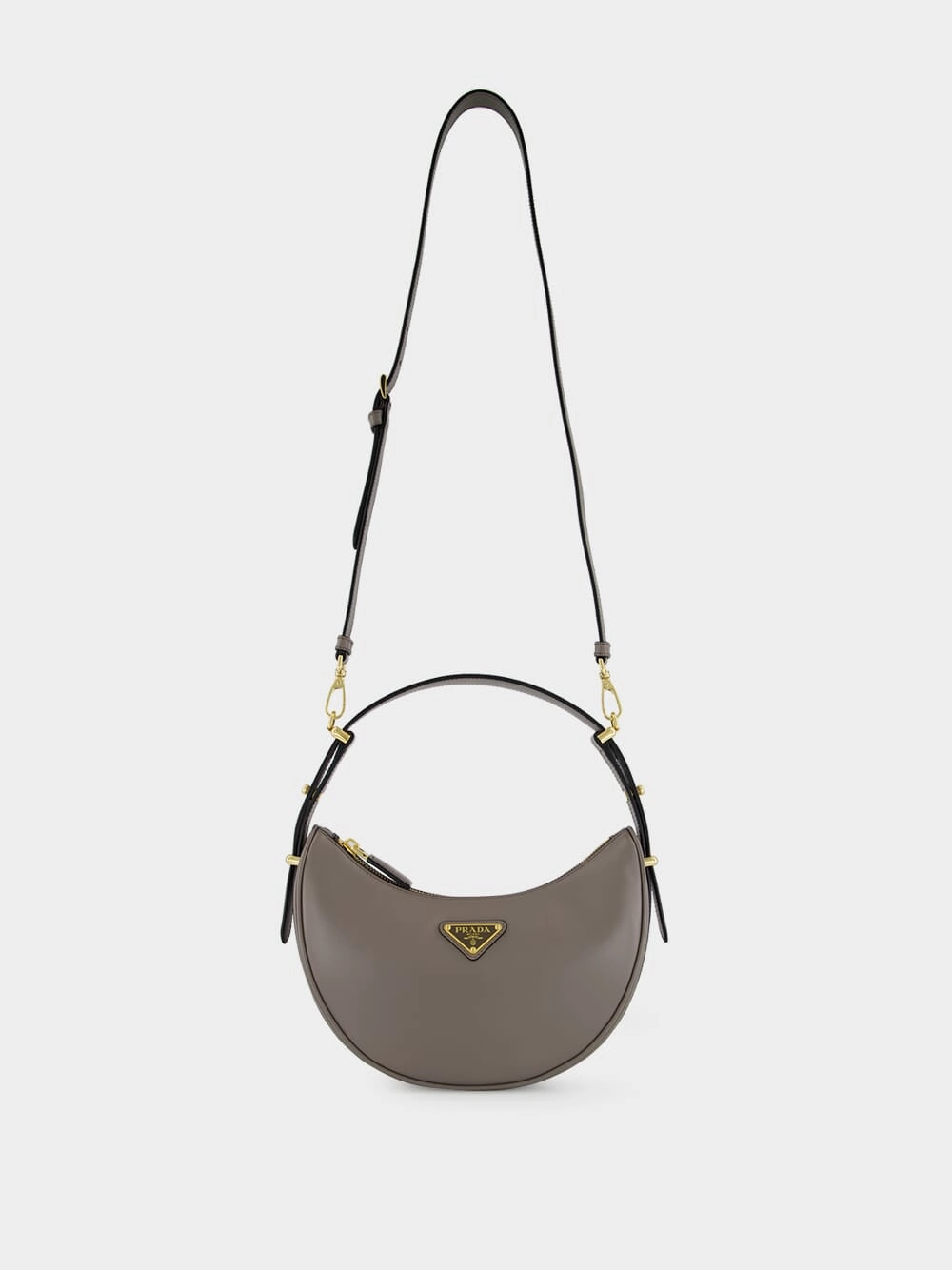 Argilla Grey Arqu?? Small Leather Bag