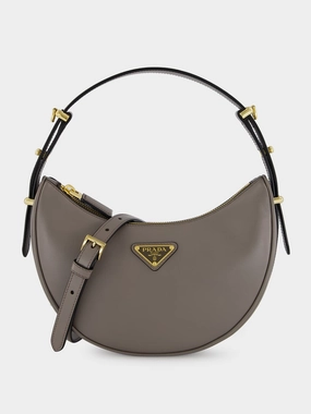 Argilla Grey Arqu?? Small Leather Bag