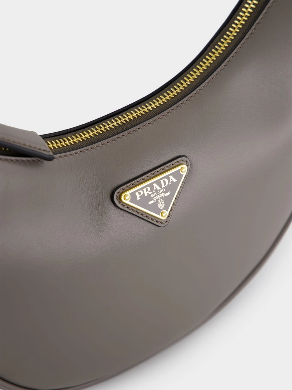 Argilla Grey Arqu?? Small Leather Bag