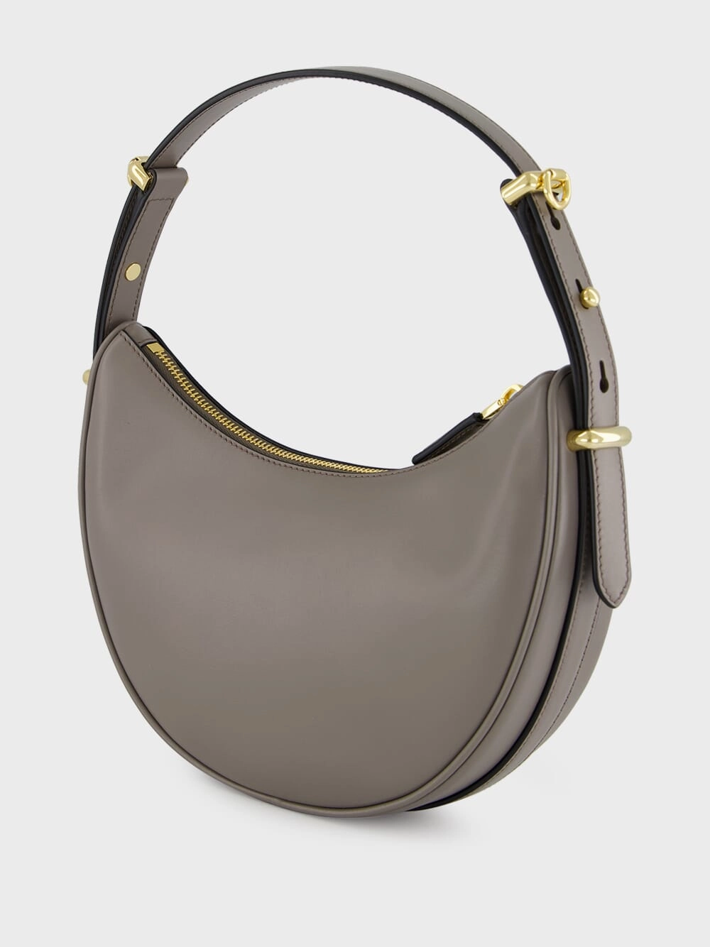 Argilla Grey Arqu?? Small Leather Bag