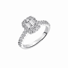 Artcarved Genesis Engagement ring Wht Gold-A Engagement Ring 31-V439EEW-E