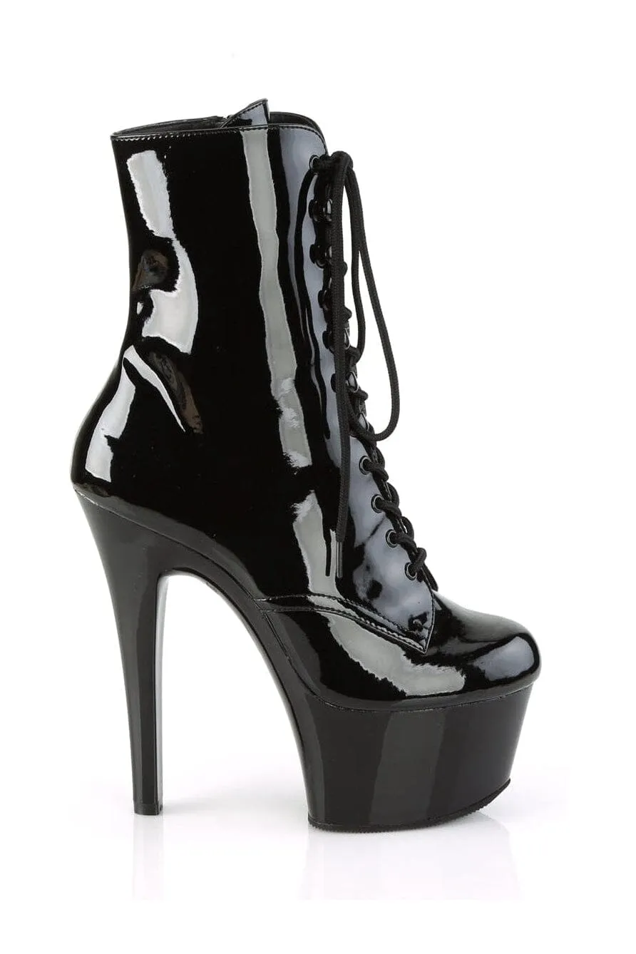 ASPIRE-1020 Black Patent Ankle Boot