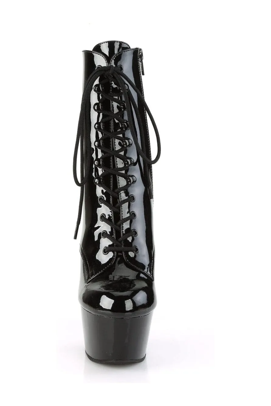 ASPIRE-1020 Black Patent Ankle Boot