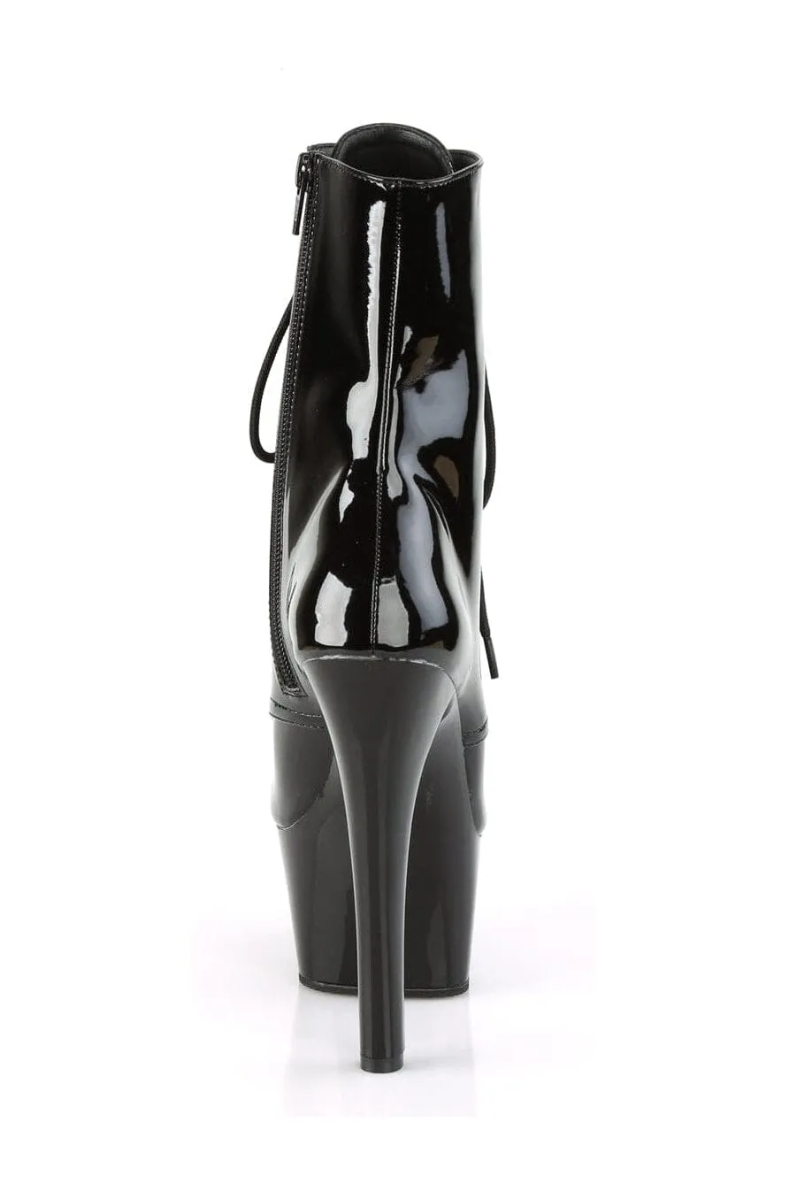 ASPIRE-1020 Black Patent Ankle Boot