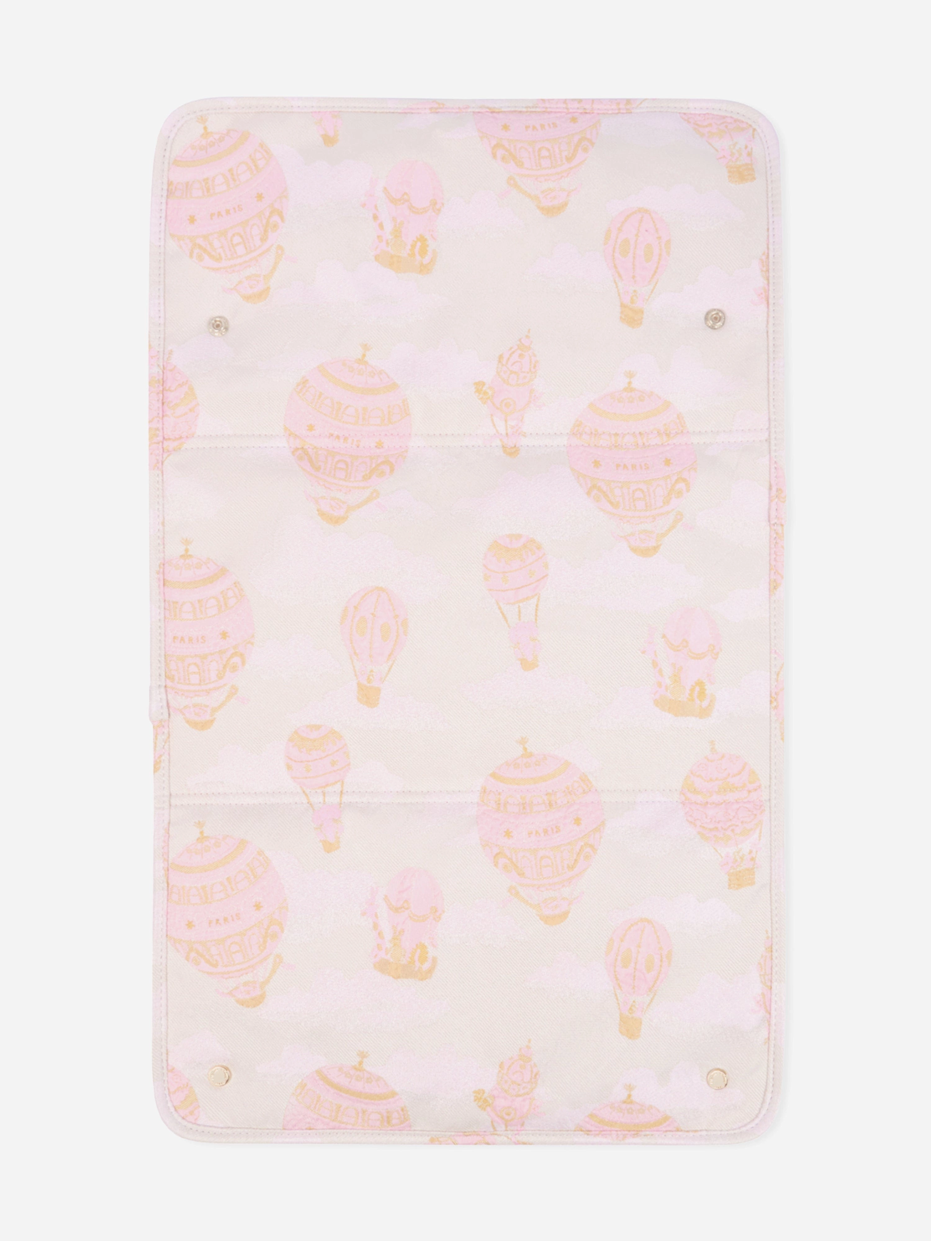 Atelier Choux Baby Hot Air Balloons Changing Bag in Pink (38cm)