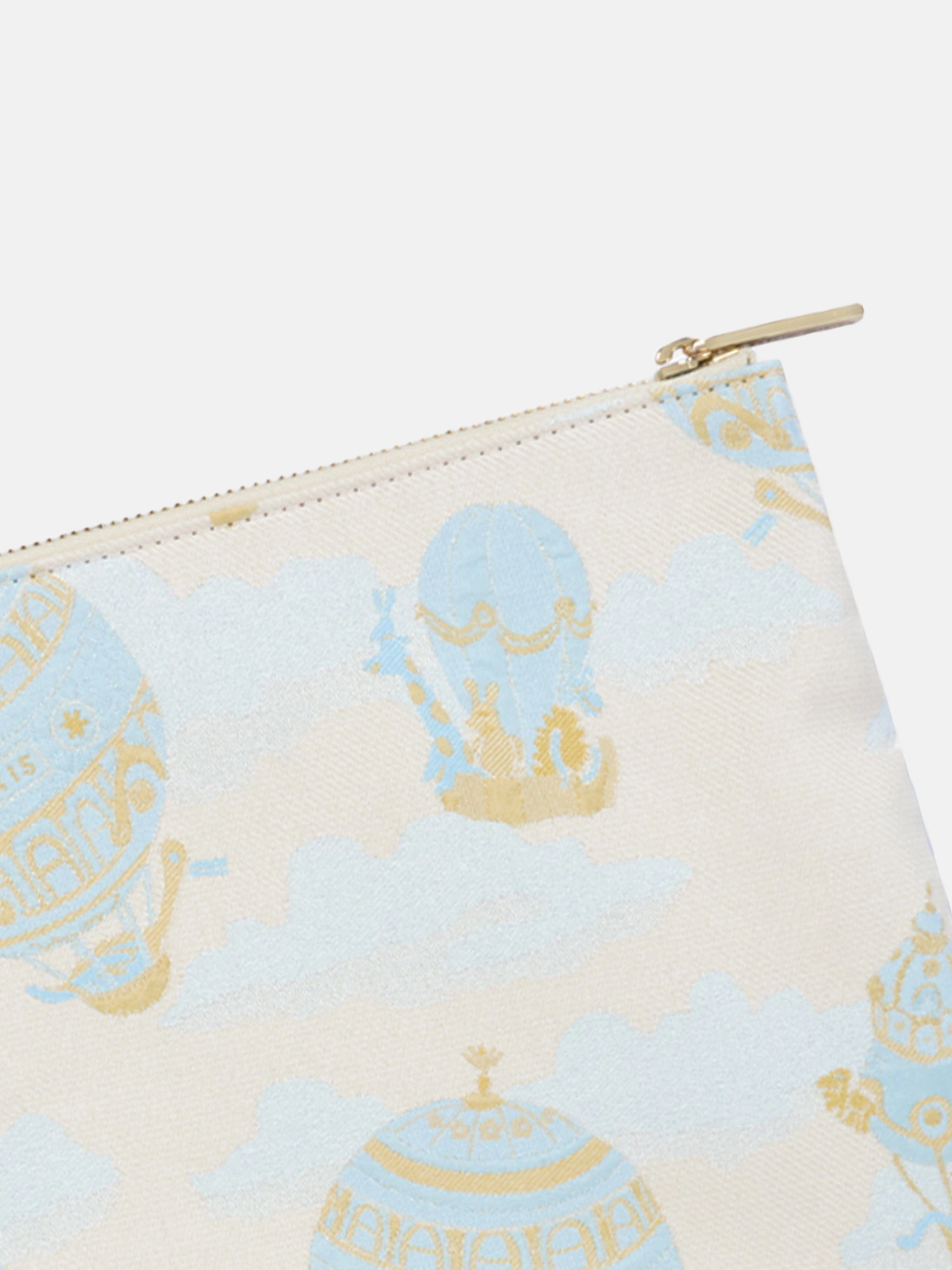 Atelier Choux Baby Hot Air Balloons Pouch in Blue (31cm)