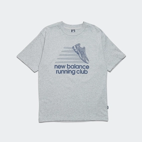 Athletics Relaxed Running Club T-Shirt - Athletic Grey