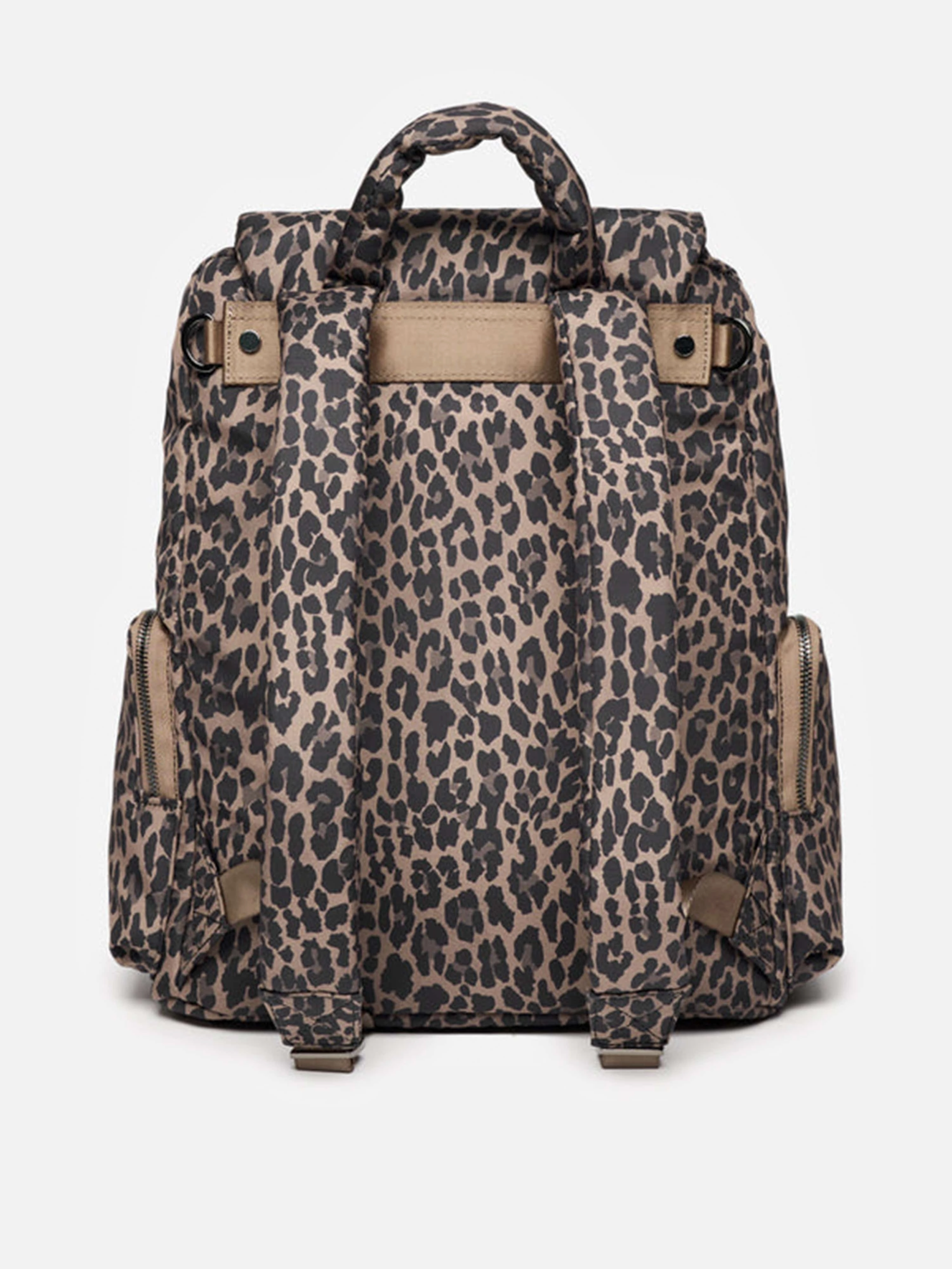 Baby Alto Leopard Changing Backpack in Brown (34cm)