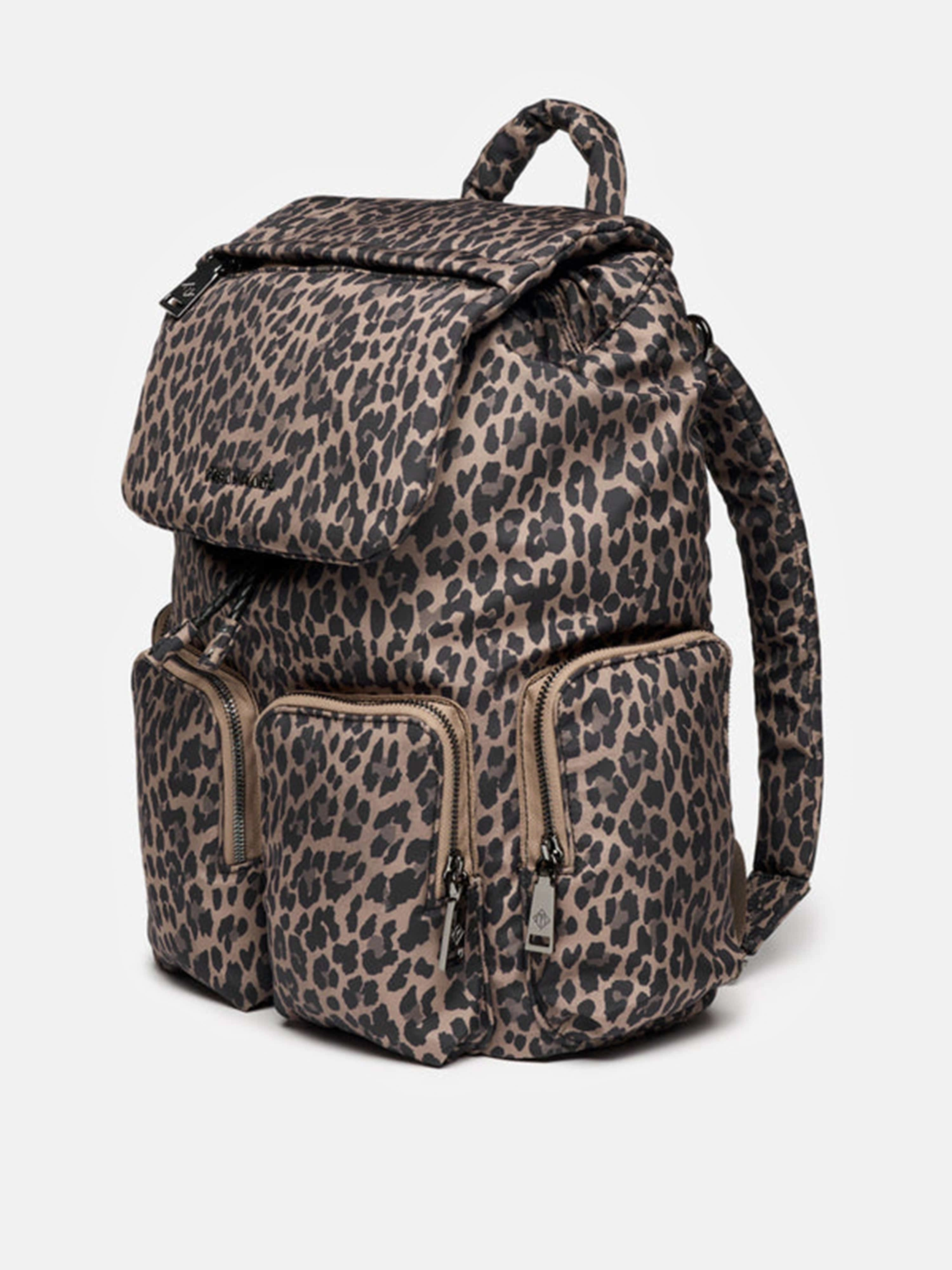 Baby Alto Leopard Changing Backpack in Brown (34cm)