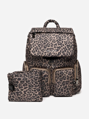 Baby Alto Leopard Changing Backpack in Brown (34cm)