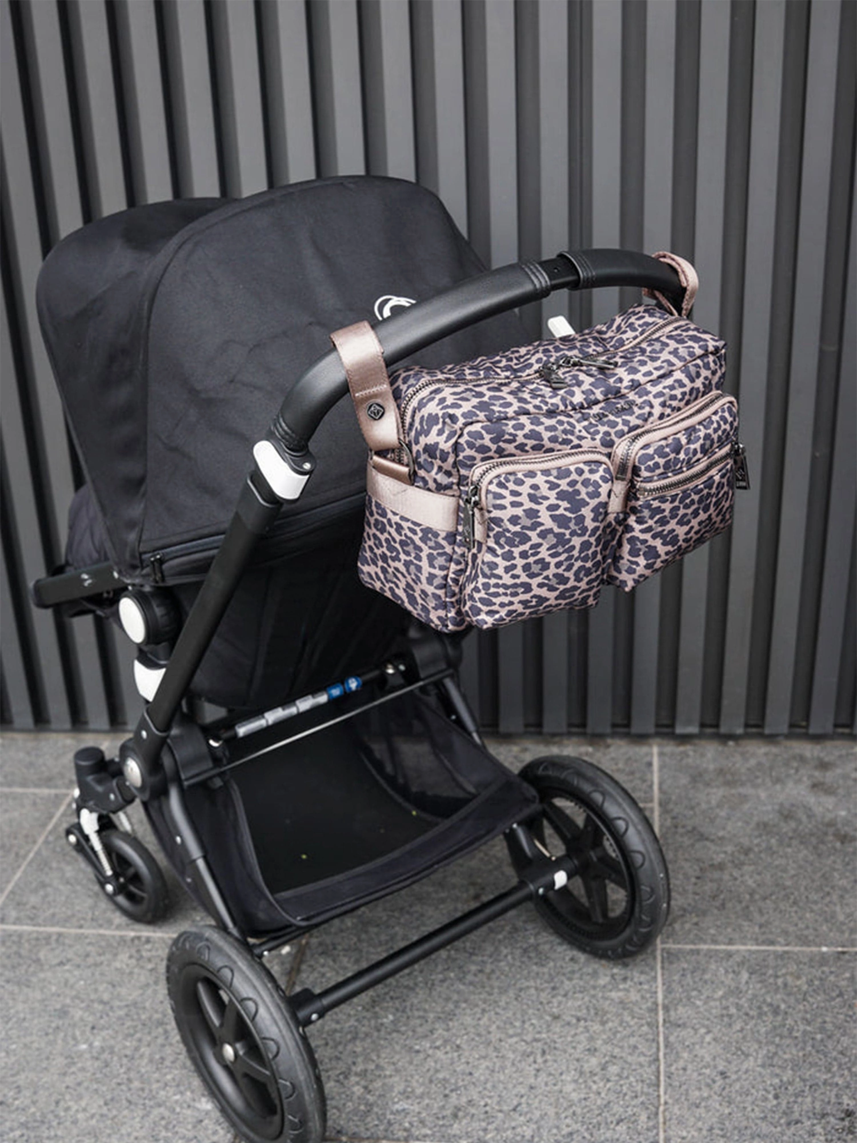 Baby Axel Leopard Changing Bag in Brown (32cm)