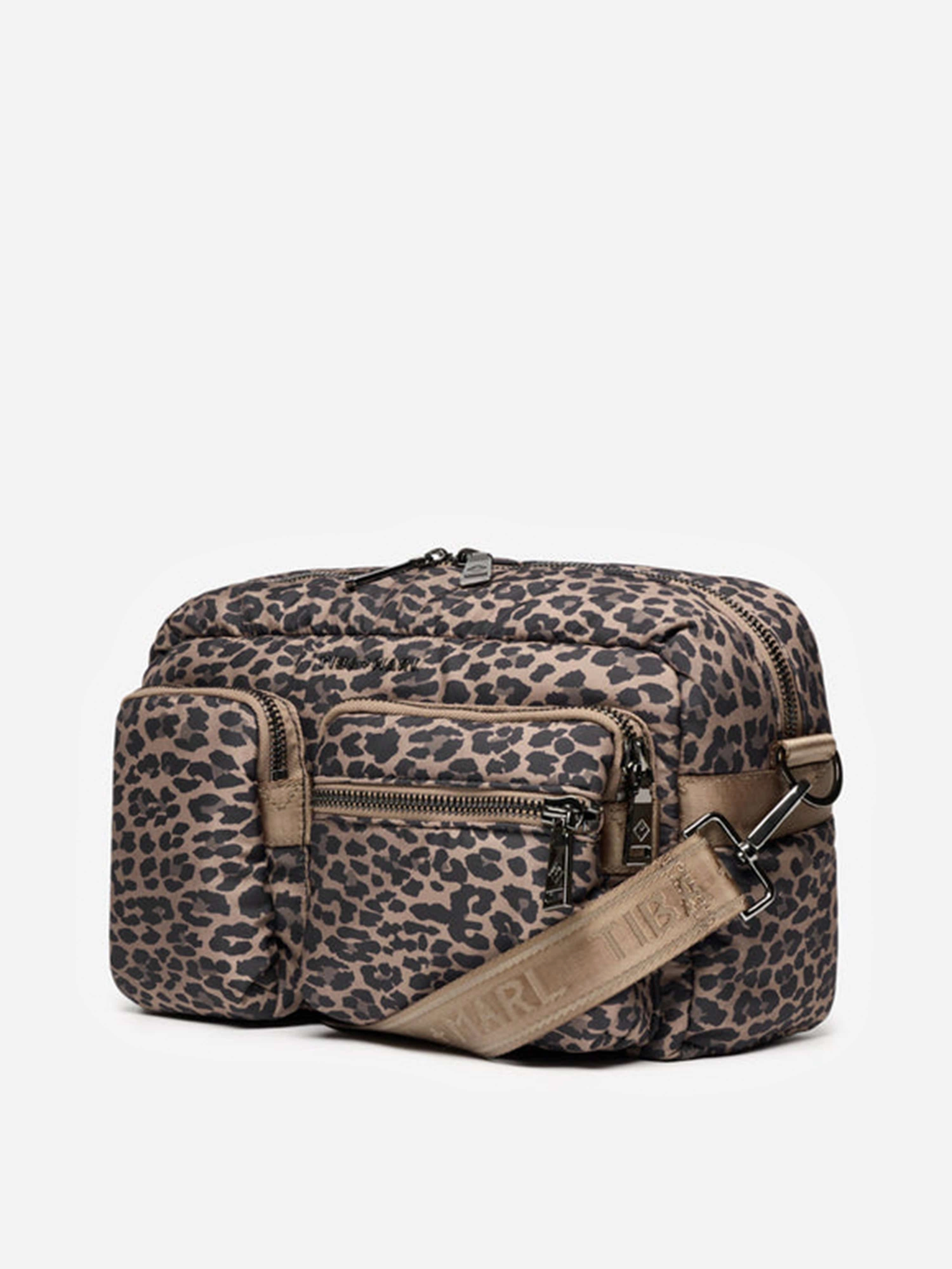 Baby Axel Leopard Changing Bag in Brown (32cm)