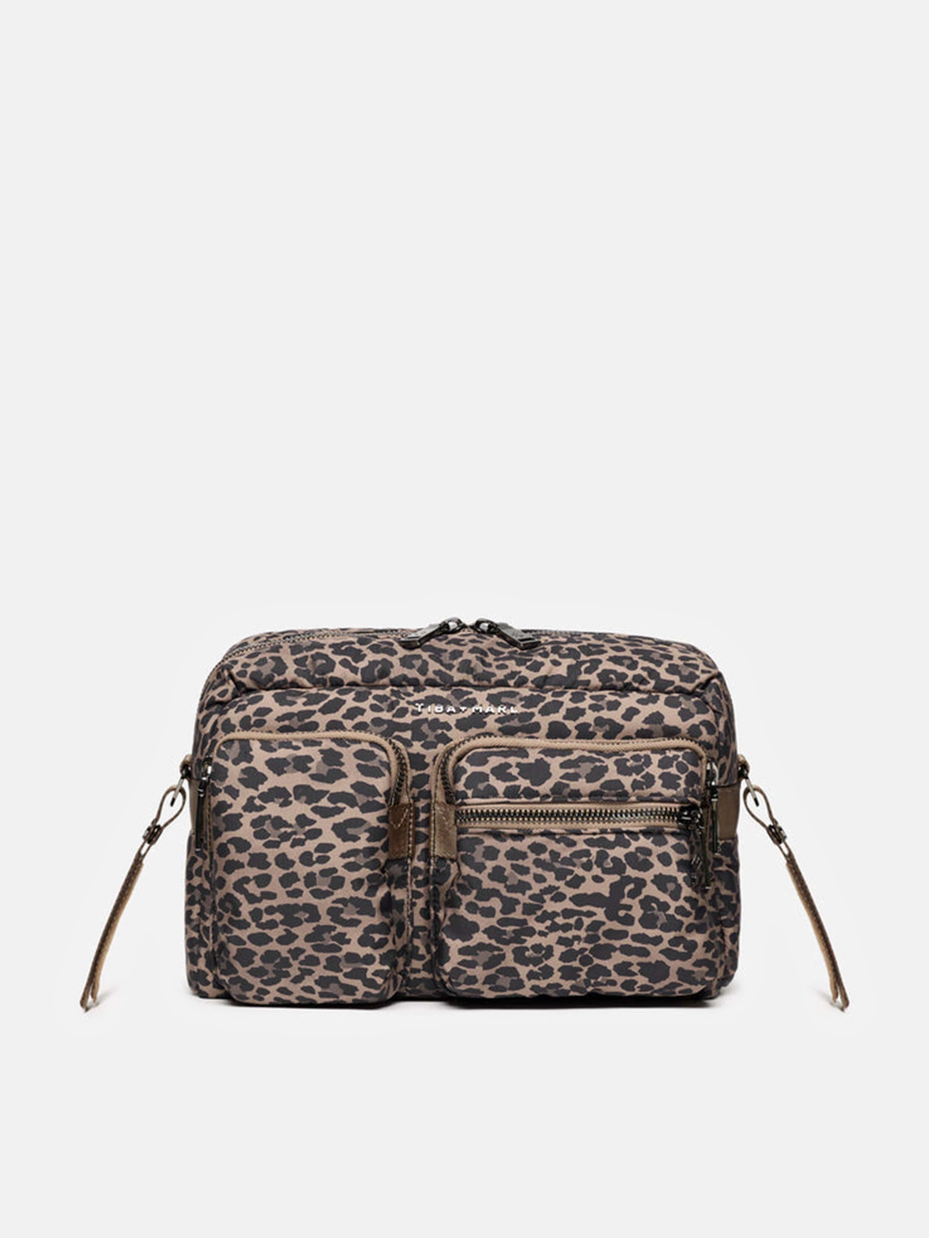 Baby Axel Leopard Changing Bag in Brown (32cm)