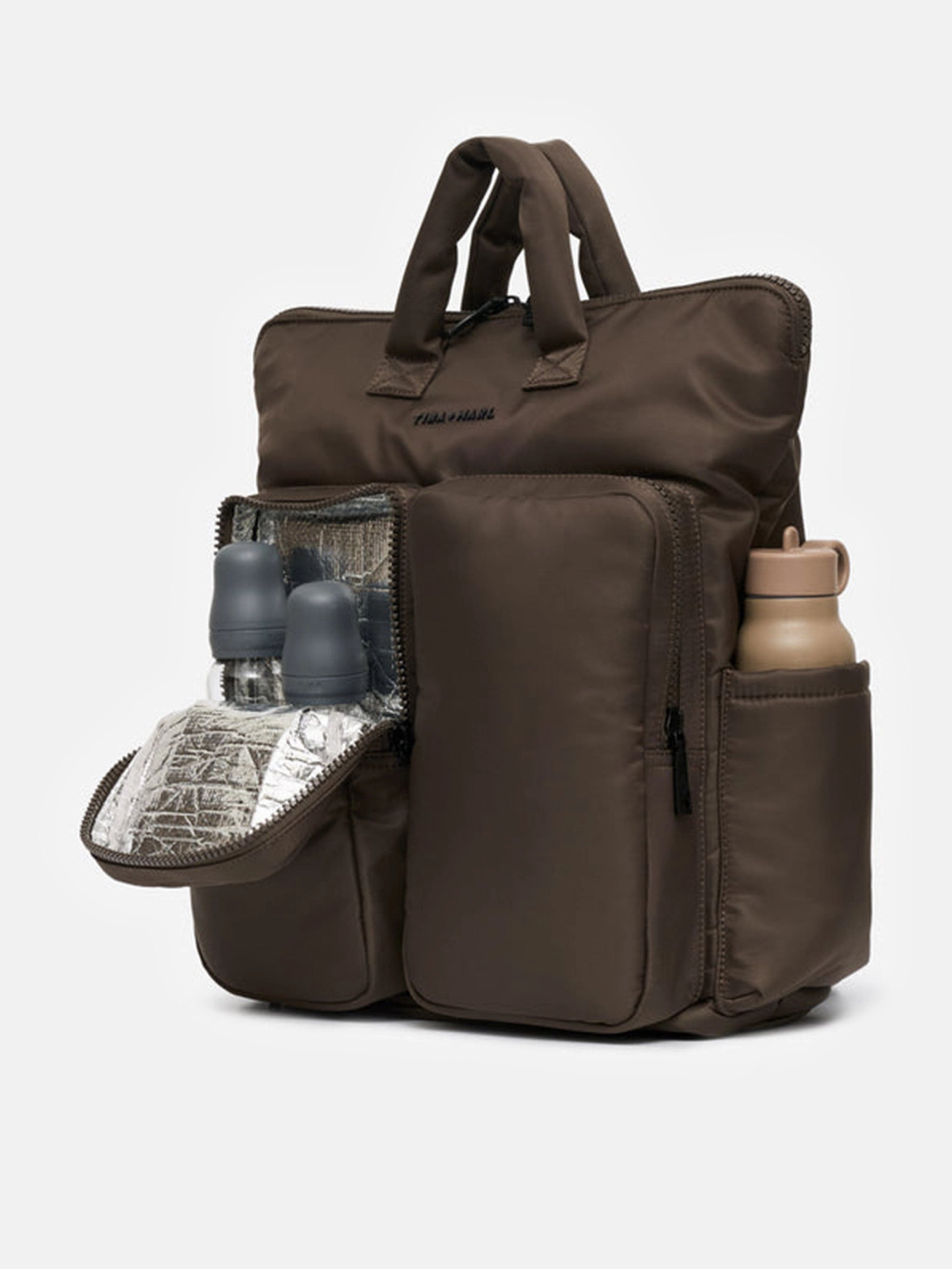 Baby Ozzy Chaning Tote / Backpack in Brown (34cm)