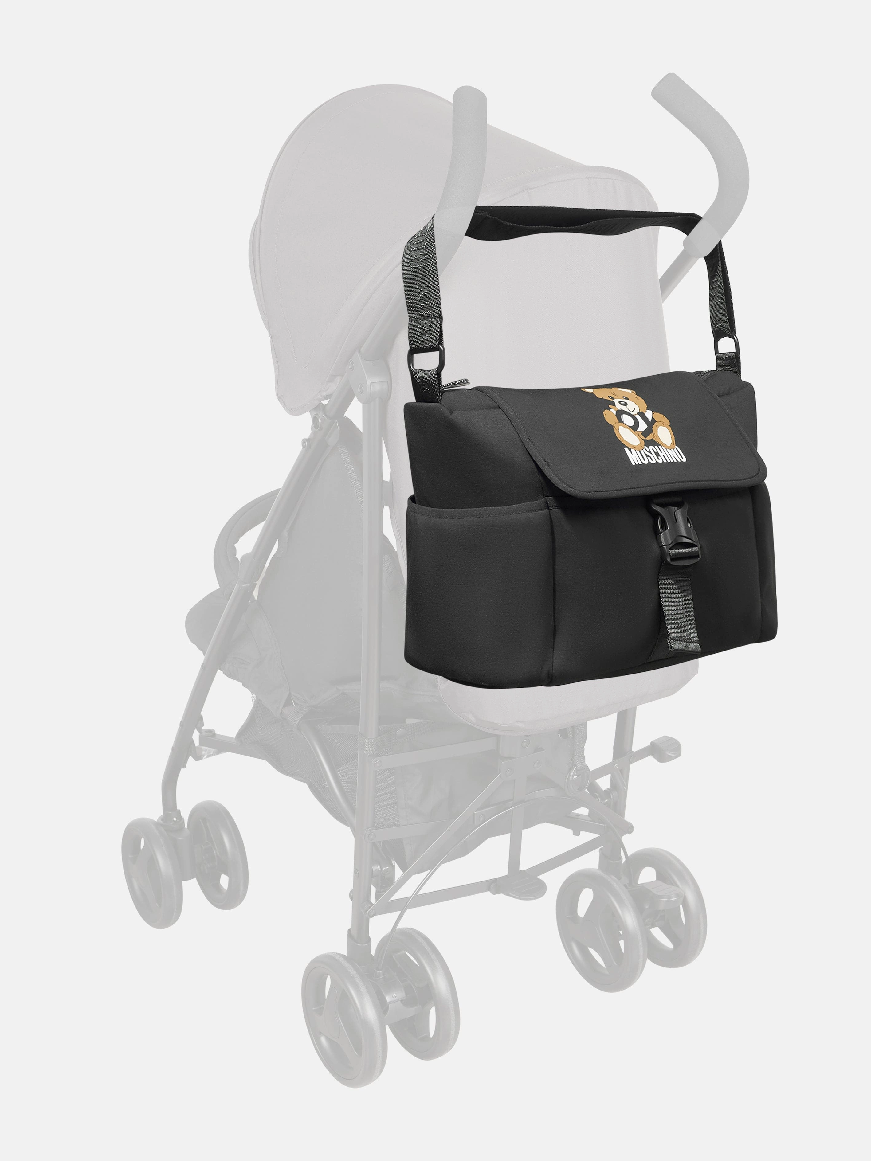 Baby Teddy Bear Changing Bag in Black (40cm)