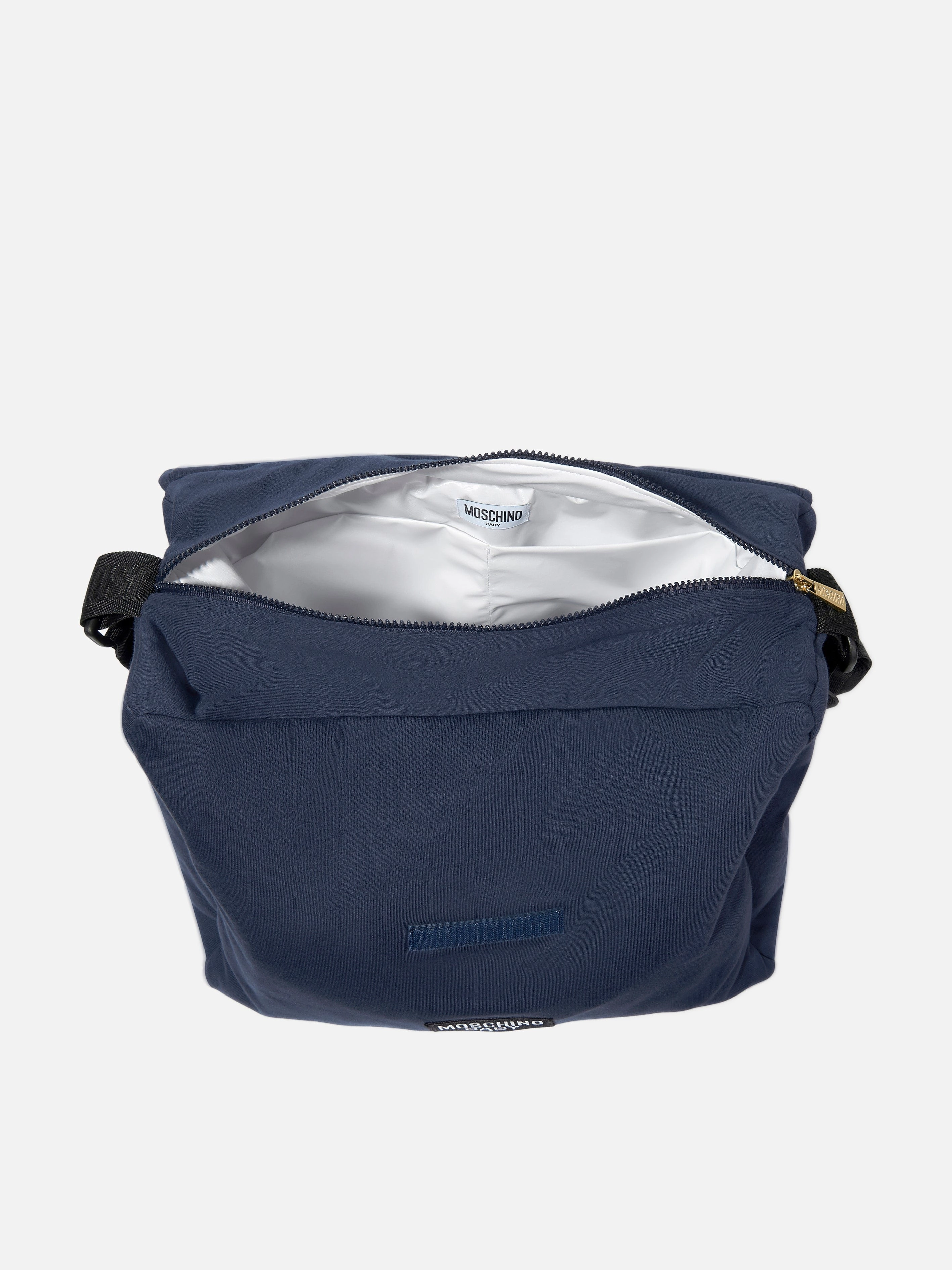 Baby Teddy Bear Logo Changing Bag in Navy (39cm)