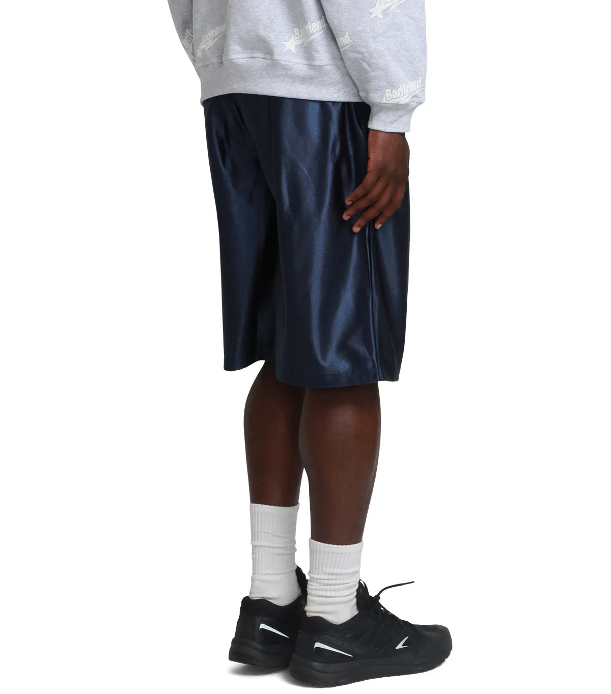 Badfriend Oval Baggee Basketball Shorts Navy