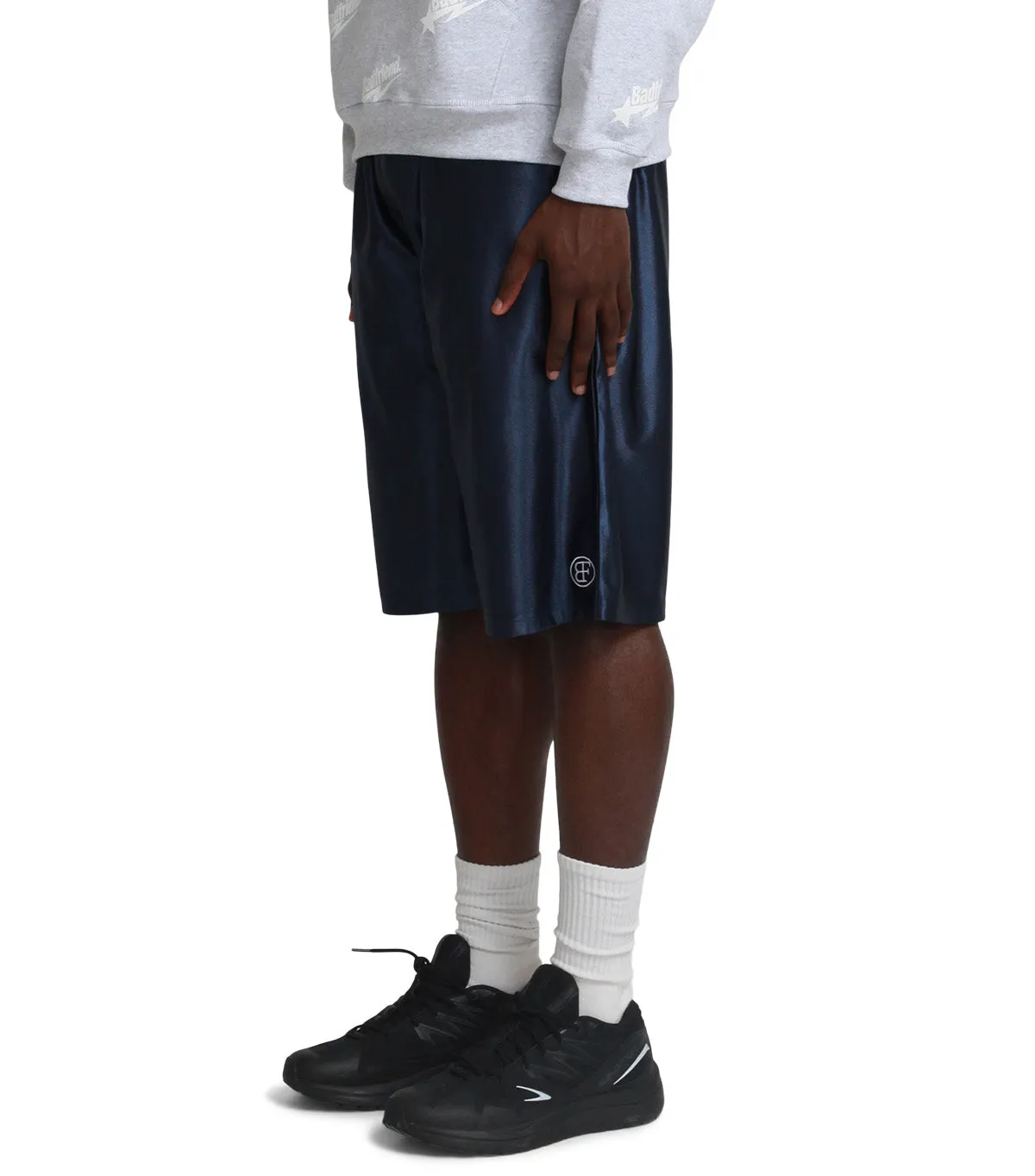 Badfriend Oval Baggee Basketball Shorts Navy