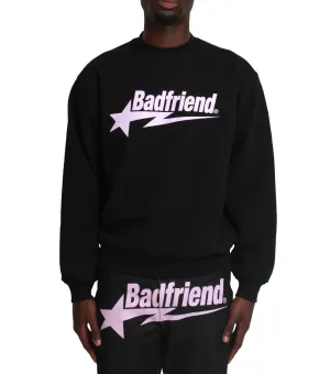 Badfriend Star Crewneck Black Pink