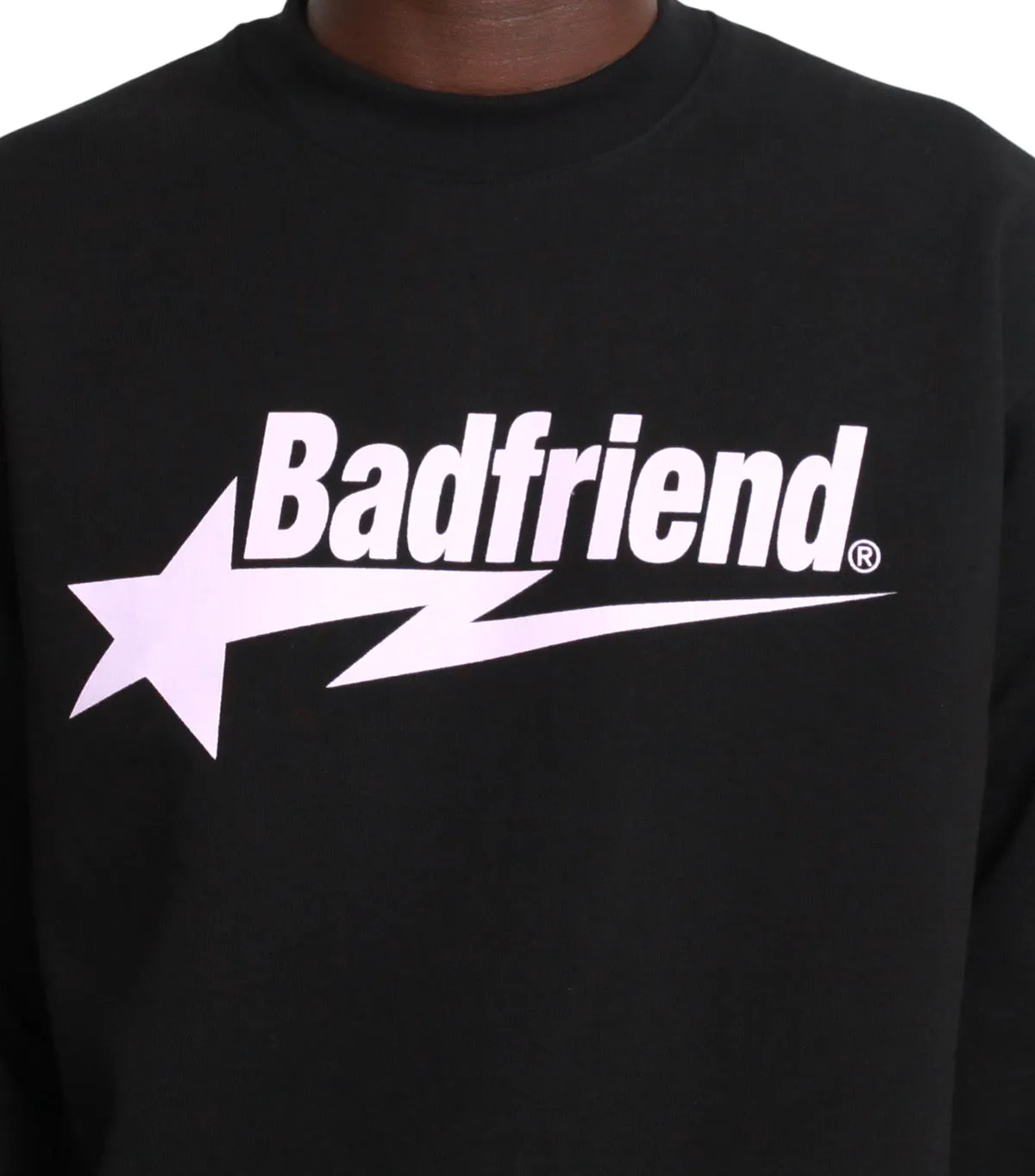 Badfriend Star Crewneck Black Pink