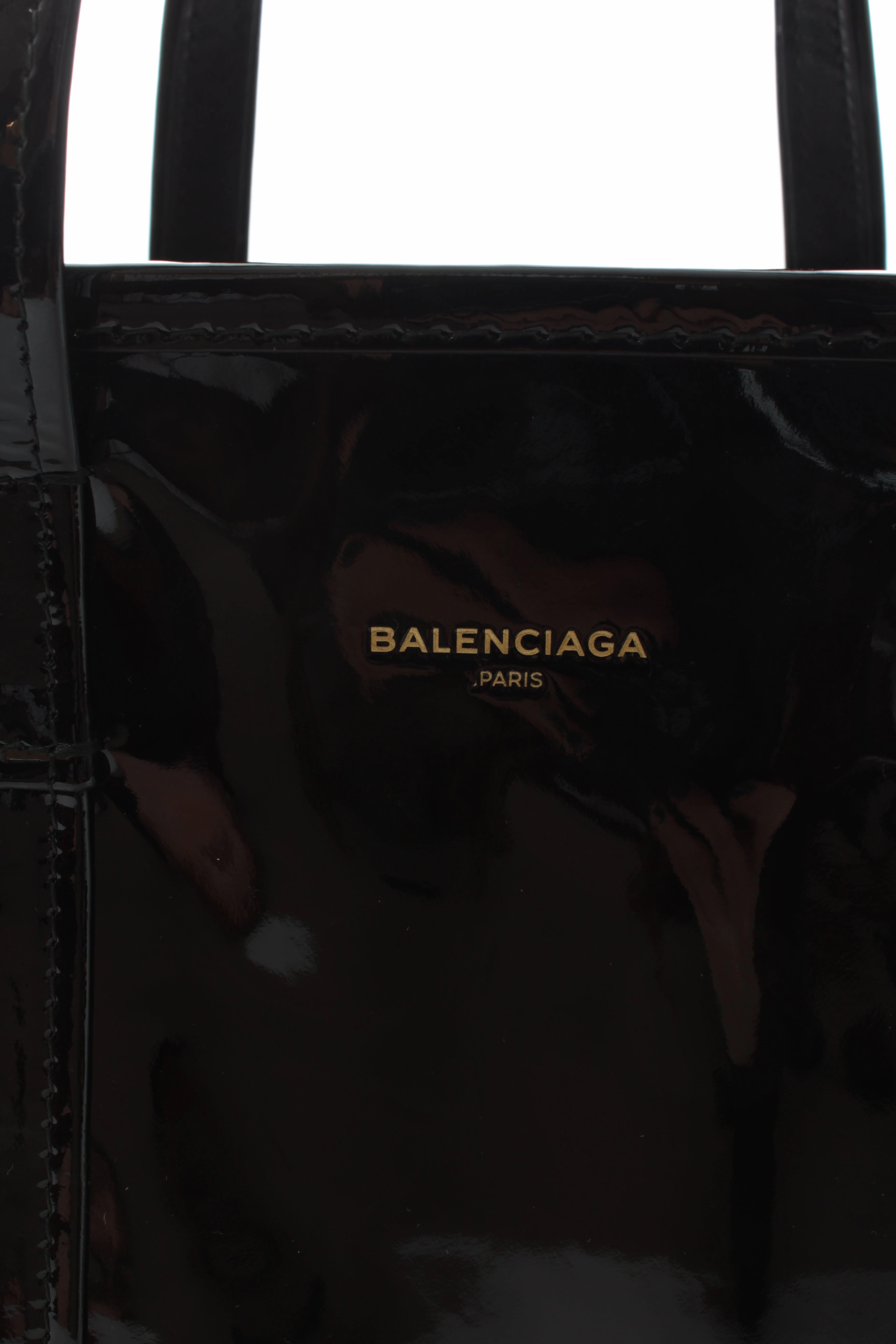 Balenciaga Bazar Patent Leather Cross-Body Tote Bag (2017)